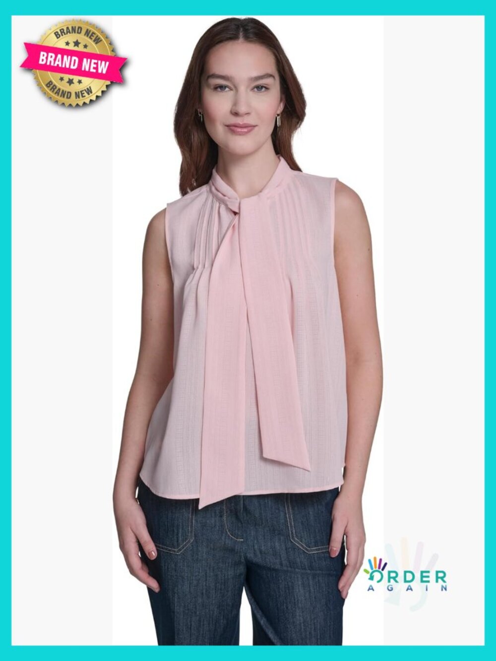 Plaid Tie Front Blouse Sleeveless Chic Preppy Work To Dinner Versatile Top